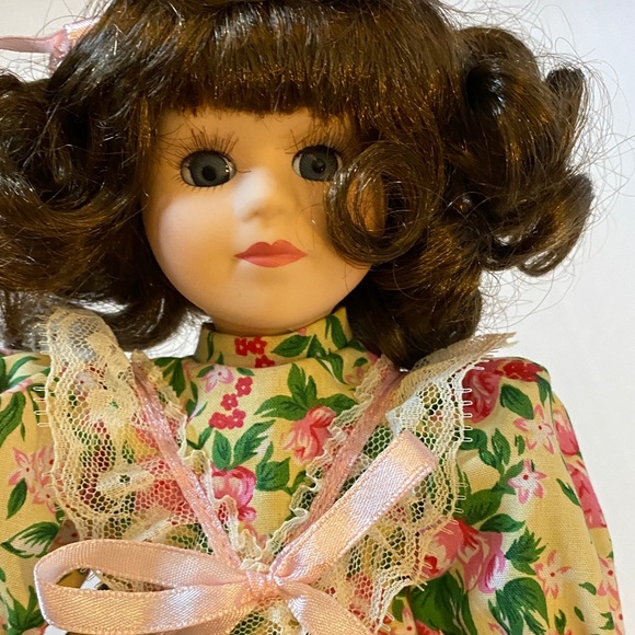 12 inch Other - Floral Dress Porcelain Doll in Box